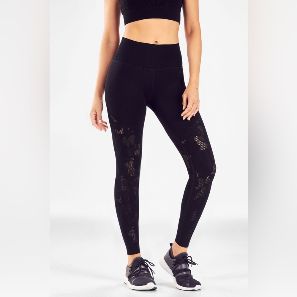 Fabletics Women's High Waisted Seamless Mesh Seam… - image 1